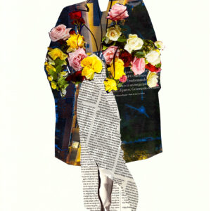 Coat with Flowers Collage