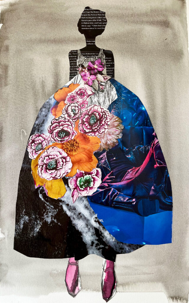 Alexander Mcqueen Dress Collage