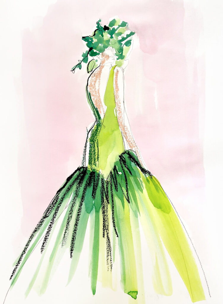 Green Couture Dress