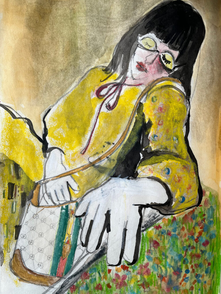 Woman With Gucci Bag